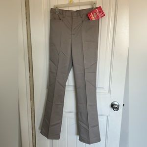 Dickies Womens Juniors Stretch School Work Uniform Size 3 Gray Junior Pants